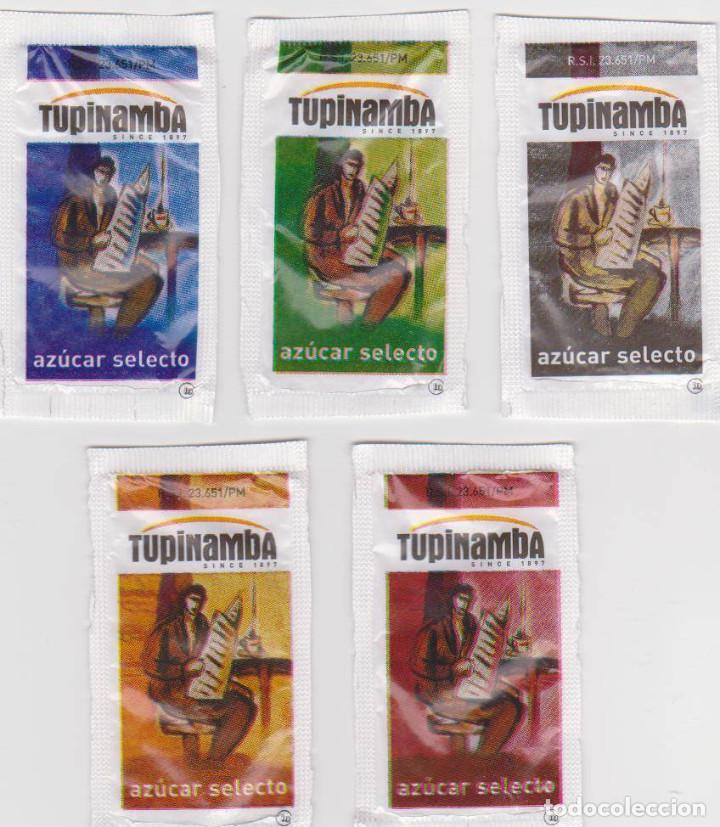Sachets de sucre de collection: 0063 SERIE SOBRES DE AZ&Uacute;CAR: Tupinamba. EST. : Hijos de Ram&oacute;n Oliver 5/5