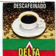 Sobres de azúcar de colección: SOBRE DE AZUCAR SUGAR PACKET - CAFES DELTA NOVADELTA COMERCIO CAFE PORTUGAL - 2 GR. CAFE DESCAFEINAD. Lote 105835471
