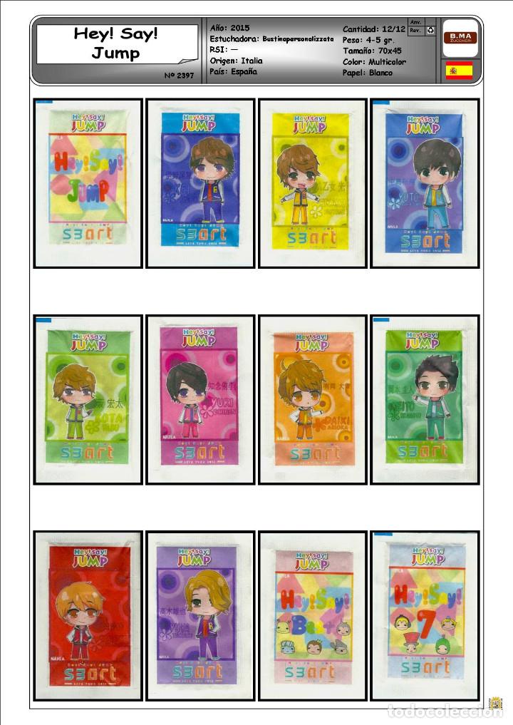 Sachets de sucre de collection: 2397 SERIE SOBRES DE AZ&Uacute;CAR: Hey! Say! Jump. EST. : Bustinapersonalizzata 12/12