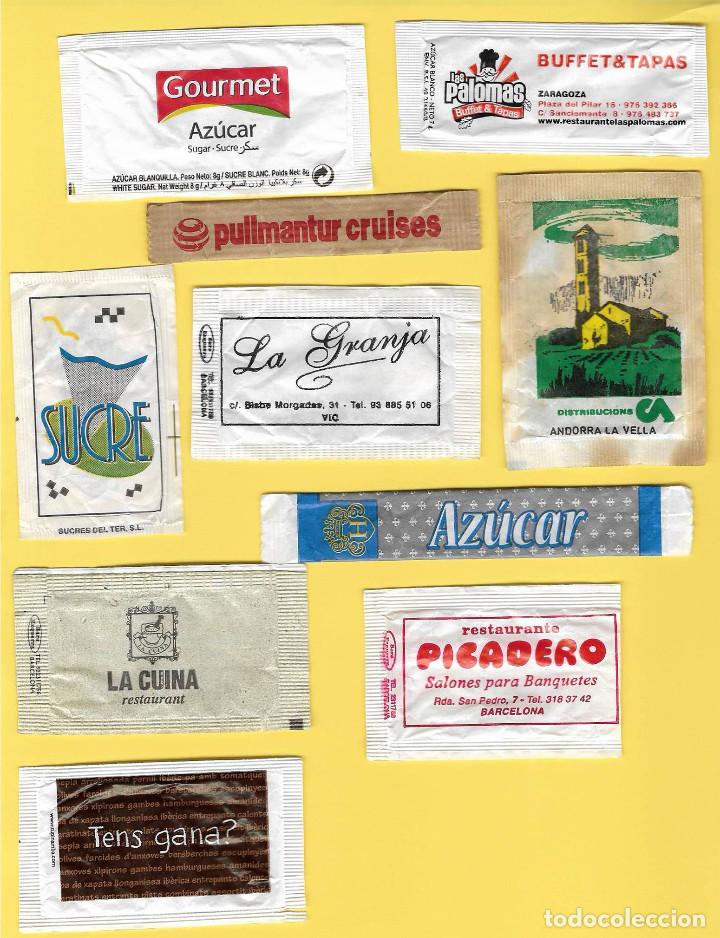 Sachets de sucre de collection: Lote 3: 10 Sobres Az&uacute;car.