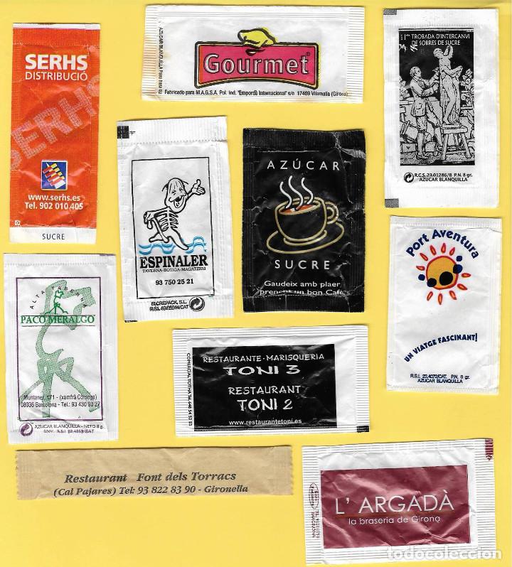 Sachets de sucre de collection: Lote 7: 10 Sobres Az&uacute;car.