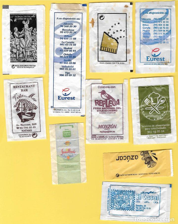 Sachets de sucre de collection: Lote 8: 10 Sobres Az&uacute;car.