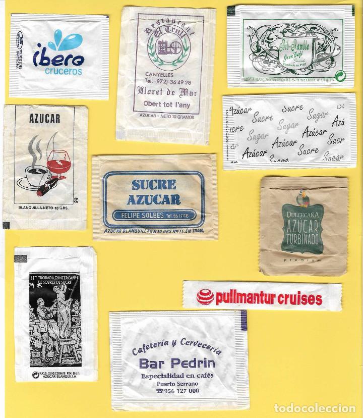 Sammlung von Zuckerbeuteln: Lote 9: 10 Sobres Az&uacute;car.