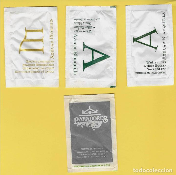 Collection sugar packets: Lote 11: 4 Sobres Az&uacute;car Paradores