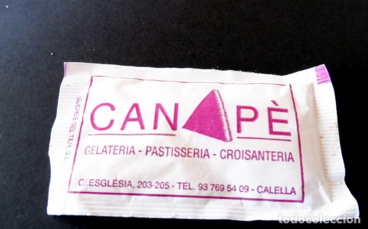 Sobres de az&uacute;car de colecci&oacute;n: SOBRE DE AZUCAR - LLENO - CANAP&Egrave; - CALELLA - Foto 1