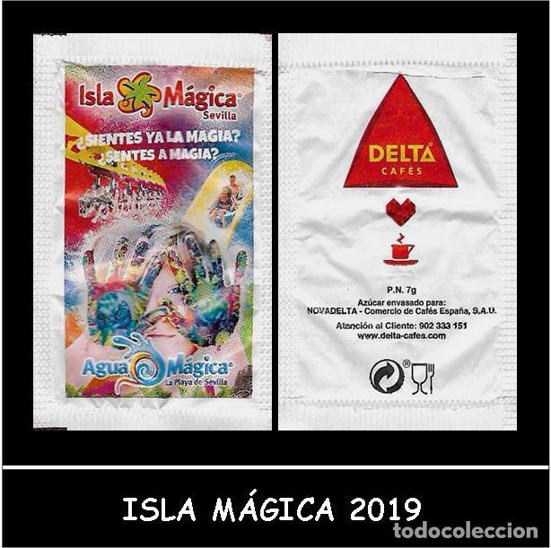 Sammlung von Zuckerbeuteln: Sobre Az&uacute;car Isla M&aacute;gica 2019
