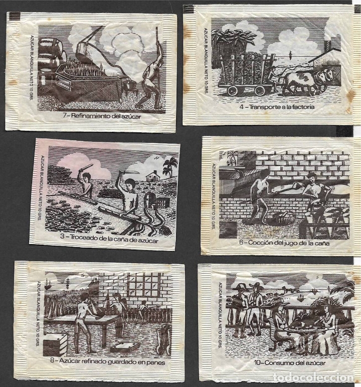 Sachets de sucre de collection: 4. Sobre azucar. Resto de serie.