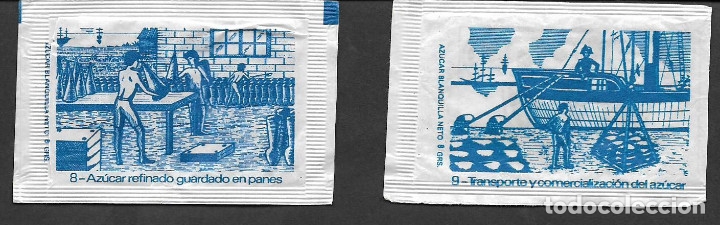 Sobres de az&uacute;car de colecci&oacute;n: 12. Sobre azucar. Resto de serie.