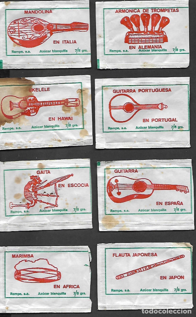 Sobres de az&uacute;car de colecci&oacute;n: 25. Sobre azucar. Resto de serie.