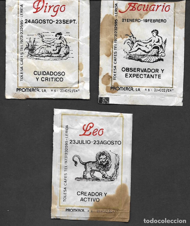 Collection sugar packets: 29. Sobre azucar. Resto de serie.