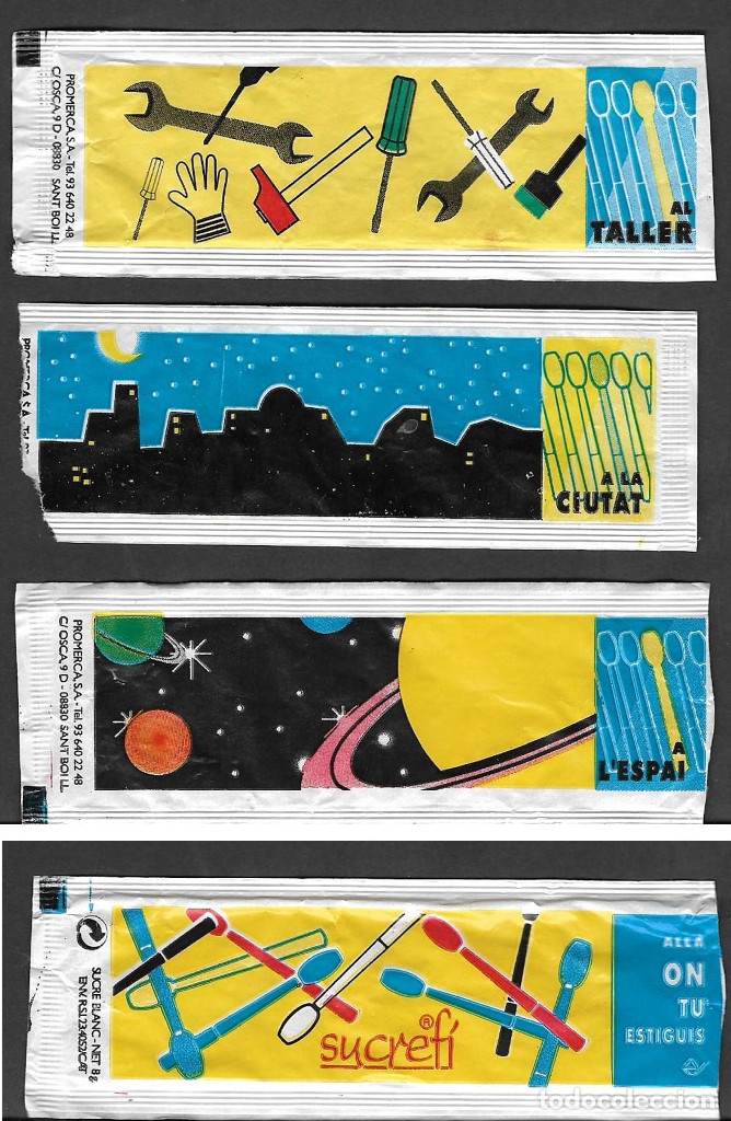 Sachets de sucre de collection: 42. Sobre azucar. Resto de serie.
