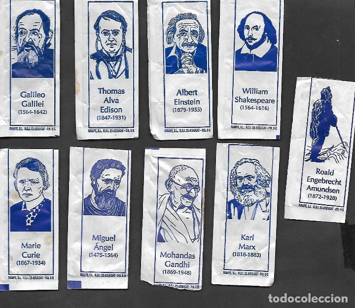 Sachets de sucre de collection: 52. Sobre azucar. Resto de serie.