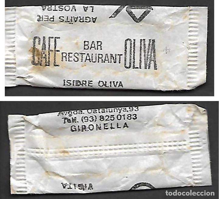 Collection sugar packets: SOBRE AZ&Uacute;CAR