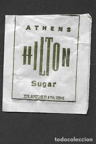 Sachets de sucre de collection: SOBRE AZ&Uacute;CAR (HILTON)