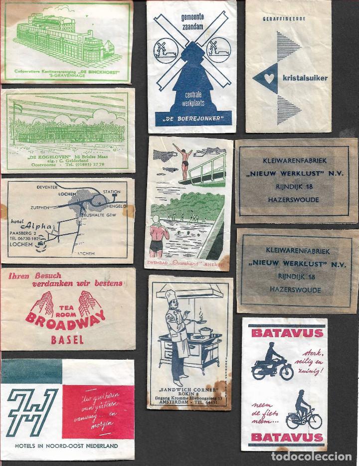 Collection sugar packets: Lote sobres de az&uacute;car antiguos holandeses.