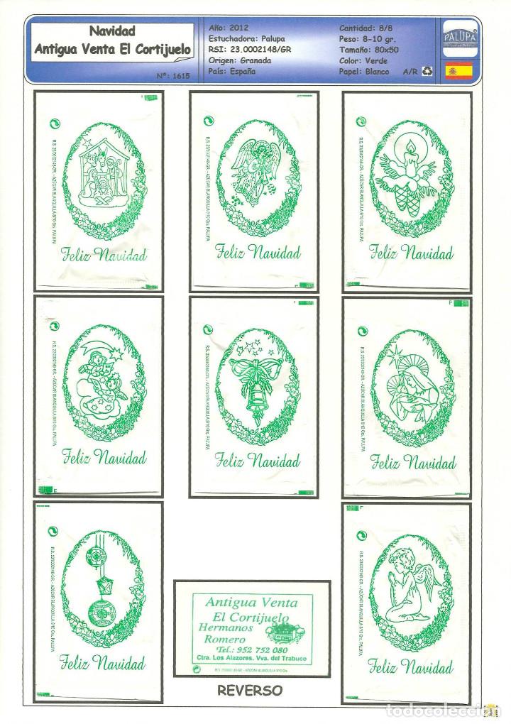 Sammlung von Zuckerbeuteln: 1615 SERIE SOBRES DE AZ&Uacute;CAR: NAVIDAD. EST. : PALUPA 8/8