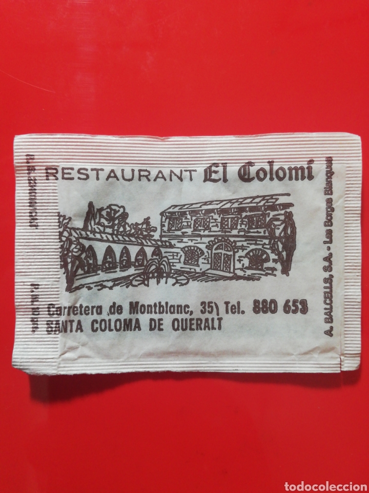 Bustine di zucchero di collezione: Sobre Az&uacute;car RESTAURANTE EL COLOMI