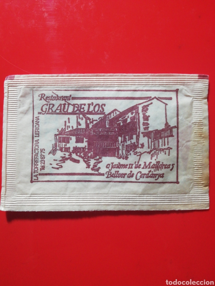 Bustine di zucchero di collezione: Sobre Az&uacute;car RESTAURANT GRAU DE L'OS