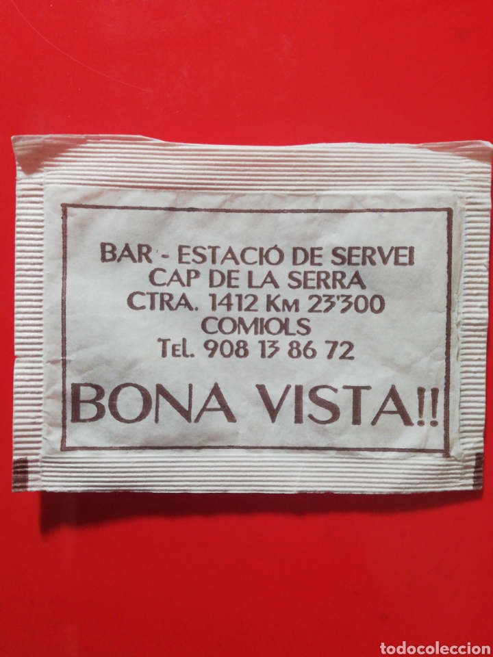 Bustine di zucchero di collezione: Sobre Az&uacute;car BAR CAP DE LA SERRA