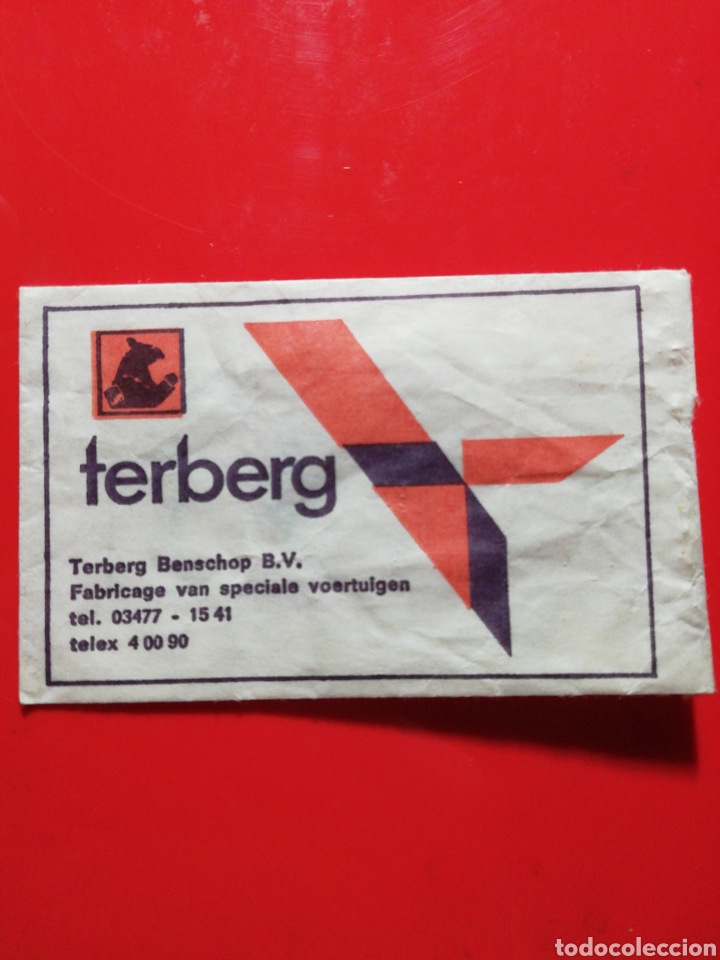 Sachets de sucre de collection: SOBRE AZ&Uacute;CAR HOLANDA TERBERG