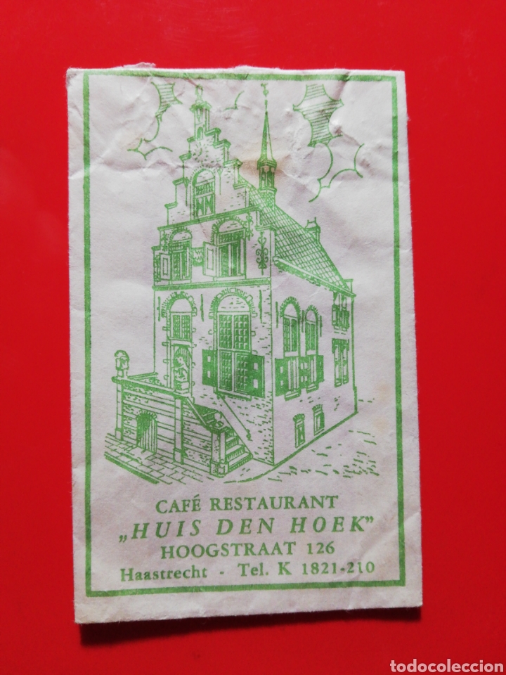 Sobres de az&uacute;car de colecci&oacute;n: SOBRE AZ&Uacute;CAR ANTIGUO HOLANDA CAF&Eacute; HUIS DEN HOEK