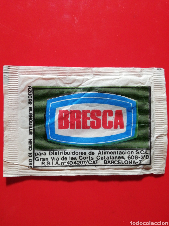 Sobres de az&uacute;car de colecci&oacute;n: SOBRE AZ&Uacute;CAR BRESCA