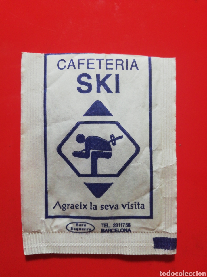 Collection sugar packets: SOBRE AZ&Uacute;CAR CAFETER&Iacute;A SKI
