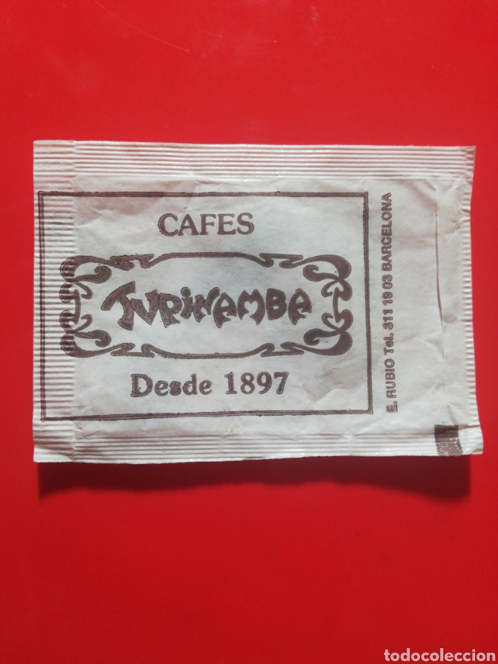 Collection sugar packets: SOBRE AZ&Uacute;CAR CAVAS PARK. TUPINAMBA