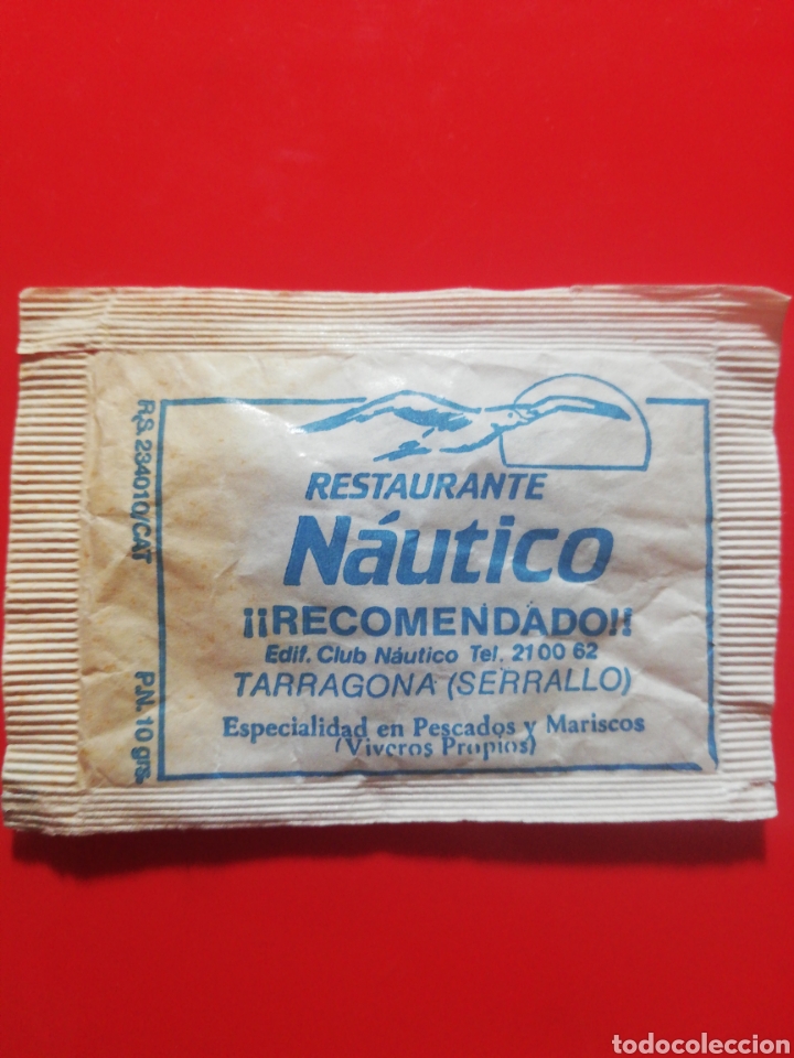 Collection sugar packets: SOBRE AZ&Uacute;CAR RESTAURANTE NAUTICO