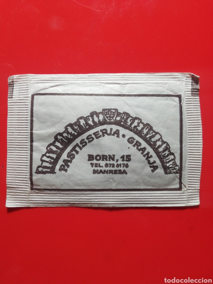 Collection sugar packets: SOBRE AZ&Uacute;CAR PASTISSERIA GRANJA