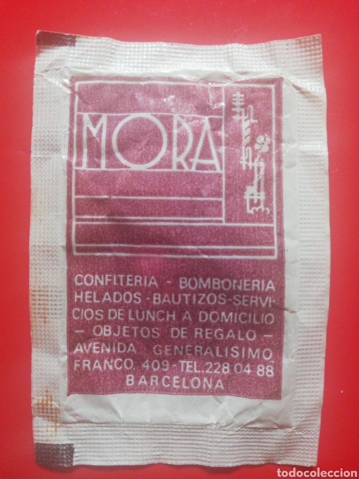 Collection sugar packets: SOBRE AZ&Uacute;CAR MORA