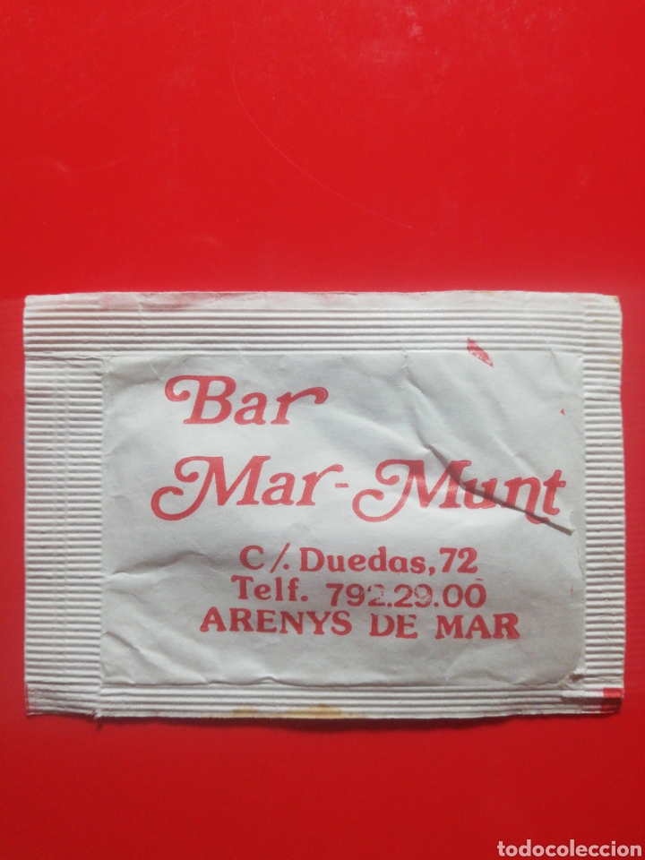 Collection sugar packets: SOBRE AZ&Uacute;CAR BAR MAR-MUNT