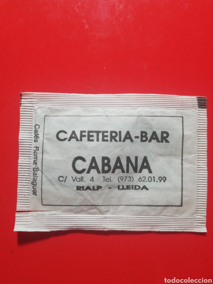 Collection sugar packets: SOBRE AZ&Uacute;CAR CAFETER&Iacute;A BAR CABANA
