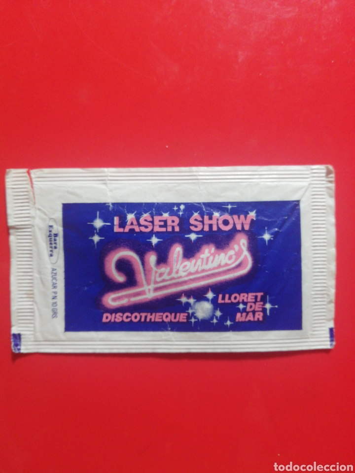 Sachets de sucre de collection: SOBRE AZ&Uacute;CAR DISCOTEQUE VALENTINO'S