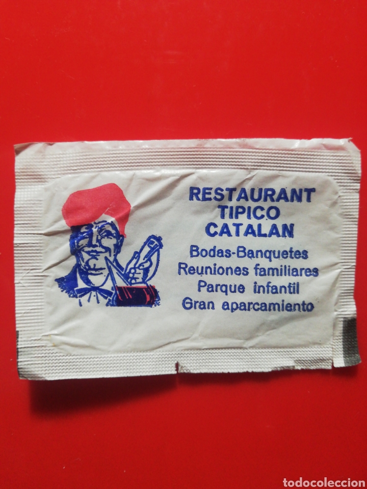 Sachets de sucre de collection: SOBRE AZ&Uacute;CAR RESTAURANT C'AN VI&Ntilde;ALS
