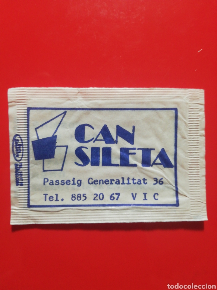 Collection sugar packets: SOBRE AZ&Uacute;CAR CAN SILETA