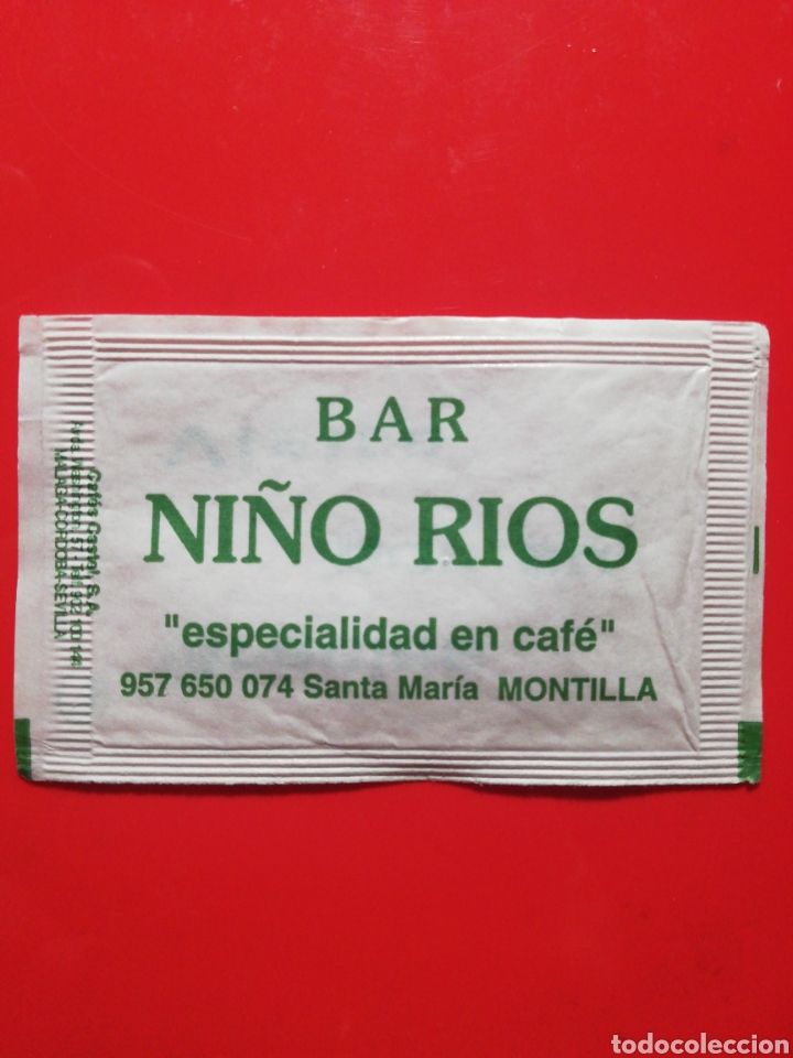 Sachets de sucre de collection: SOBRE AZ&Uacute;CAR BAR NI&Ntilde;O RIOS