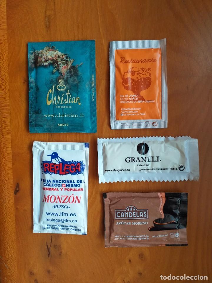 Sobres de az&uacute;car de colecci&oacute;n: LOTE 5 SOBRES DE AZUCAR - Foto 1