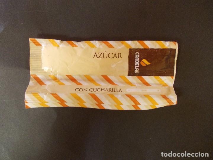 Sobres de az&uacute;car de colecci&oacute;n: sobre de az&uacute;car con cuchara Candelas - Foto 1