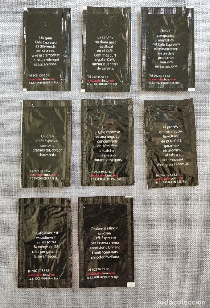 Sobres de az&uacute;car de colecci&oacute;n: 8 Sobres de azucar. Azucar Cafes Bou. - Foto 1