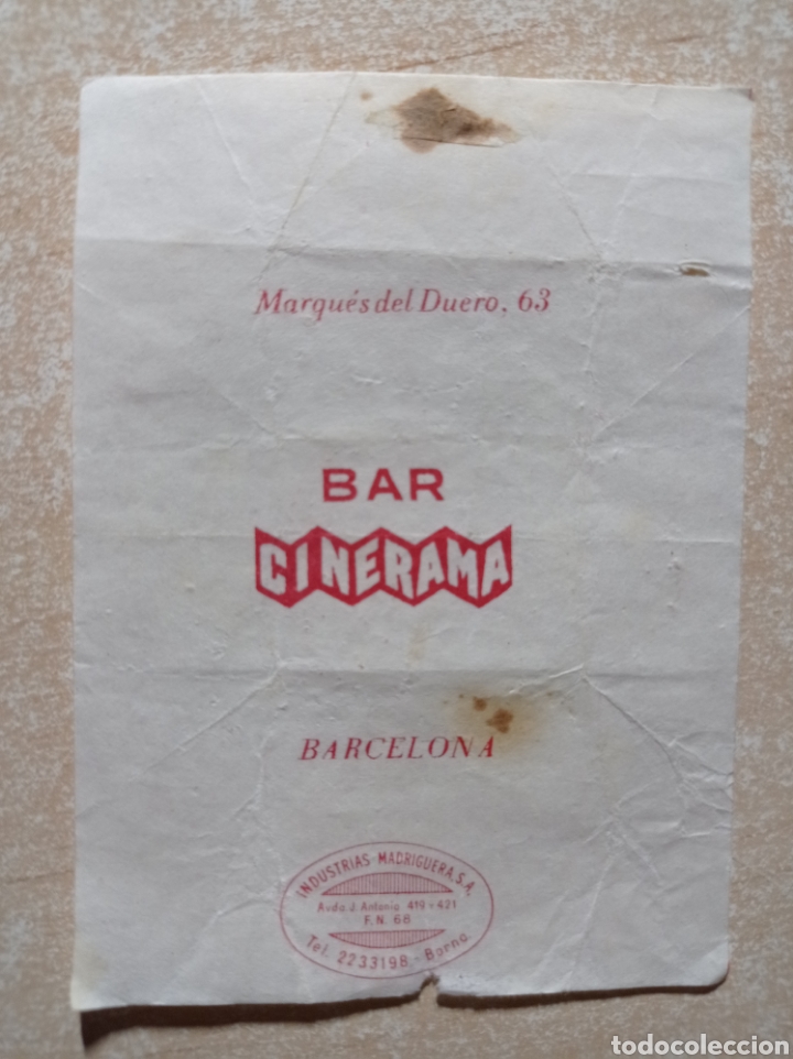 Sobres de az&uacute;car de colecci&oacute;n: Antiguo envoltorio de terr&oacute;n de az&uacute;car.