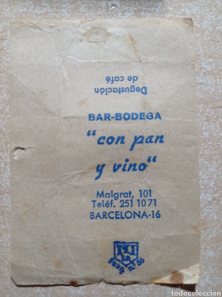 Sobres de az&uacute;car de colecci&oacute;n: Antiguo envoltorio de terr&oacute;n de az&uacute;car.