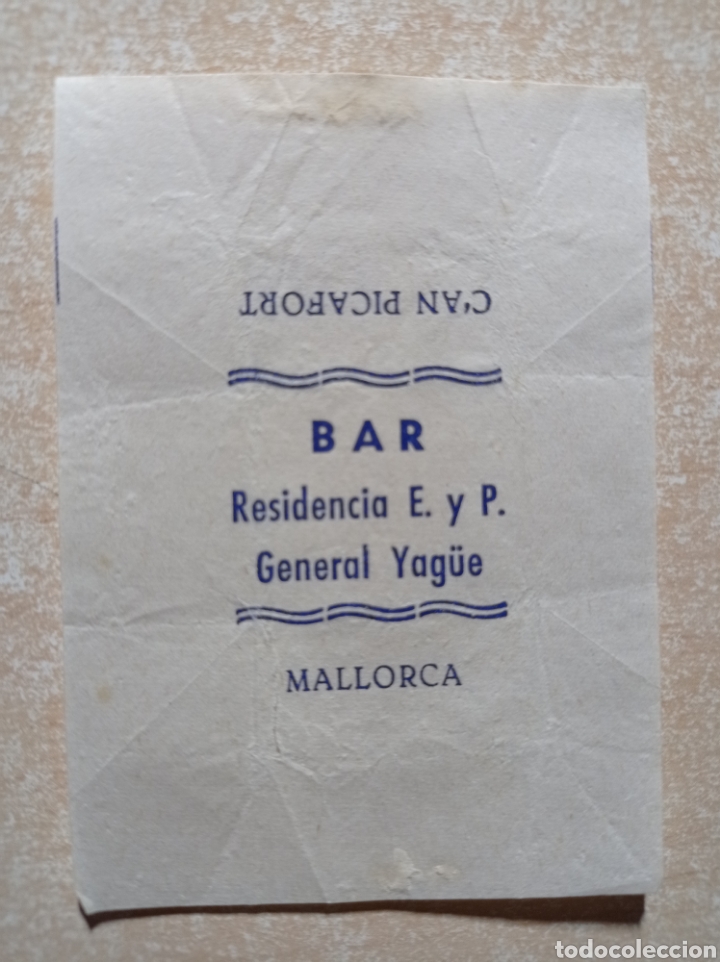 Sachets de sucre de collection: Antiguo envoltorio de terr&oacute;n de az&uacute;car.