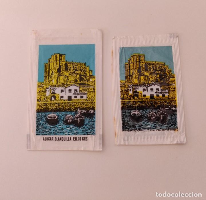 Sobres de az&uacute;car de colecci&oacute;n: 2 Sobres de azucar. De Castro Urdiales Cantabria. - Foto 1