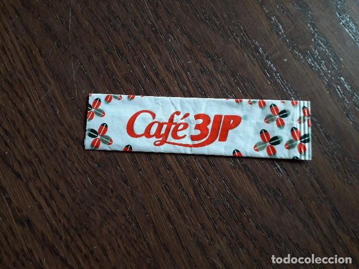 Sobres de az&uacute;car de colecci&oacute;n: sobre de az&uacute;car vac&iacute;o de publicidad, caf&eacute; 3jp - Foto 1