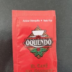 Sobres de azúcar de colección: AZUCARILLO - SOBRE DE AZUCAR LLENO - ALMIRANTE OQUENDO - EL CAFÉ DEL GOURMET