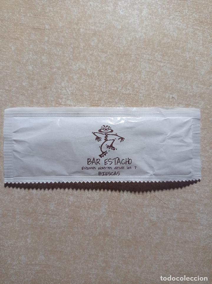 Collection sugar packets: Sobre de az&uacute;car. Bar Estacho. Biescas