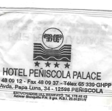 Sobres de azúcar de colección: SOBRE AZÚCAR. HOTEL PEÑÍSCOLA PALACE. PEÑISCOLA. 25-1469