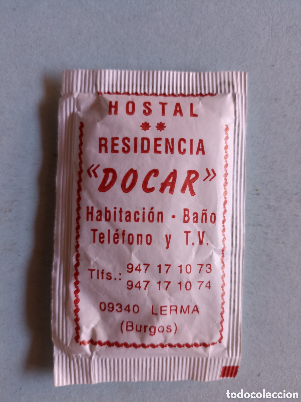 1 azucarillo lleno - restaurante águila cafeter - Buy Antique and  collectible sugar packets on todocoleccion