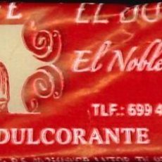 Sobres de azúcar de colección: SOBRE DE AZUCAR - LLENO - SACARINA - EDULCORANTE - CAFE EL DUQUE. Lote 403454339